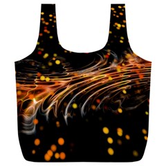 Abstract Background Particles Wave Full Print Recycle Bag (xxxl) by Wegoenart