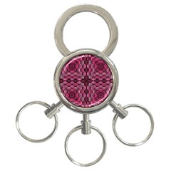 Abstract Pattern Mandala Decorative 3-ring Key Chain