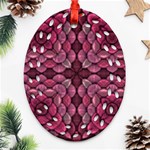 Abstract Pattern Mandala Decorative Oval Filigree Ornament (Two Sides) Front