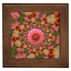 Arrangement Blossom Bloom Framed Tile by Wegoenart