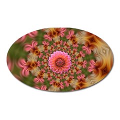 Arrangement Blossom Bloom Oval Magnet by Wegoenart