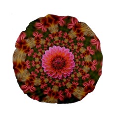 Arrangement Blossom Bloom Standard 15  Premium Round Cushions by Wegoenart