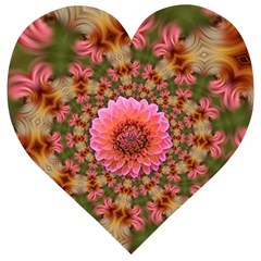 Arrangement Blossom Bloom Wooden Puzzle Heart