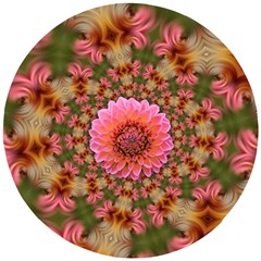 Arrangement Blossom Bloom Wooden Puzzle Round