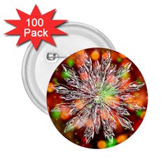 Ice Crystal Crystal Snowflake Bokeh 2 25  Buttons (100 Pack)  by Wegoenart