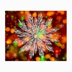 Ice Crystal Crystal Snowflake Bokeh Small Glasses Cloth by Wegoenart