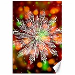 Ice Crystal Crystal Snowflake Bokeh Canvas 20  x 30  19.62 x28.9  Canvas - 1