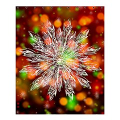 Ice Crystal Crystal Snowflake Bokeh Shower Curtain 60  X 72  (medium)  by Wegoenart