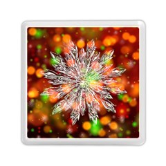 Ice Crystal Crystal Snowflake Bokeh Memory Card Reader (square)