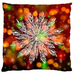 Ice Crystal Crystal Snowflake Bokeh Standard Flano Cushion Case (One Side) Front