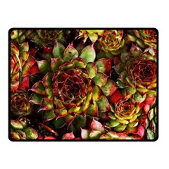 Plant Succulents Succulent Fleece Blanket (small) by Wegoenart