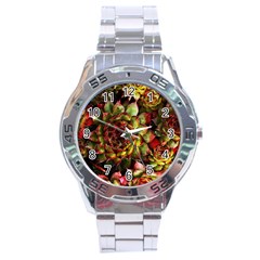 Plant Succulents Succulent Stainless Steel Analogue Watch by Wegoenart