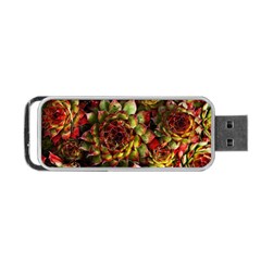 Plant Succulents Succulent Portable Usb Flash (two Sides) by Wegoenart