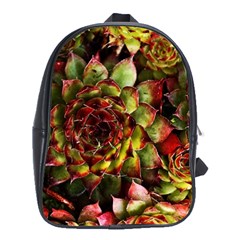 Plant Succulents Succulent School Bag (xl) by Wegoenart