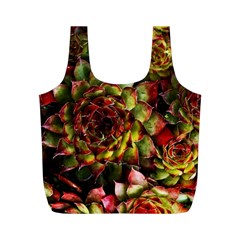 Plant Succulents Succulent Full Print Recycle Bag (m) by Wegoenart