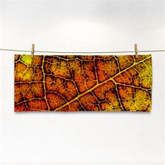 Autumn Leaves Forest Fall Color Hand Towel by Wegoenart