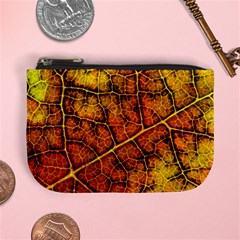 Autumn Leaves Forest Fall Color Mini Coin Purse by Wegoenart