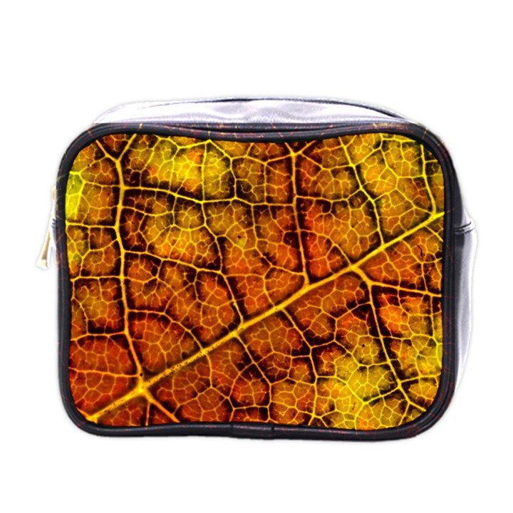 Autumn Leaves Forest Fall Color Mini Toiletries Bag (One Side)