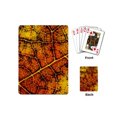 Autumn Leaves Forest Fall Color Playing Cards Single Design (mini) by Wegoenart