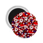 Nicholas Santa Christmas Pattern 2.25  Magnets Front