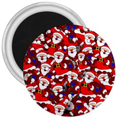 Nicholas Santa Christmas Pattern 3  Magnets