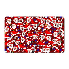 Nicholas Santa Christmas Pattern Magnet (Rectangular)