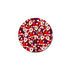 Nicholas Santa Christmas Pattern Golf Ball Marker