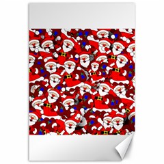 Nicholas Santa Christmas Pattern Canvas 24  x 36 