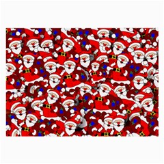 Nicholas Santa Christmas Pattern Large Glasses Cloth