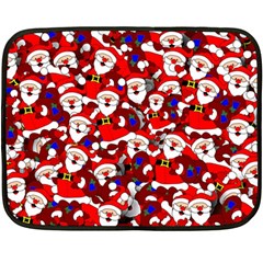 Nicholas Santa Christmas Pattern Fleece Blanket (Mini)