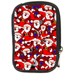 Nicholas Santa Christmas Pattern Compact Camera Leather Case