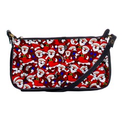 Nicholas Santa Christmas Pattern Shoulder Clutch Bag