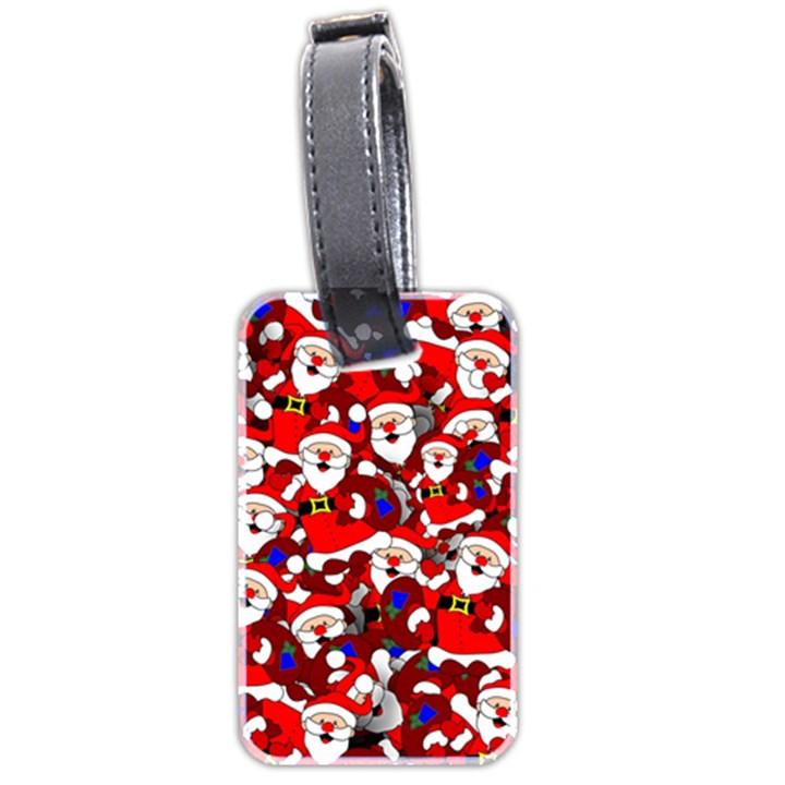 Nicholas Santa Christmas Pattern Luggage Tag (two sides)