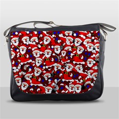 Nicholas Santa Christmas Pattern Messenger Bag