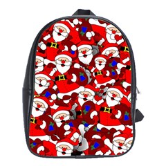 Nicholas Santa Christmas Pattern School Bag (XL)