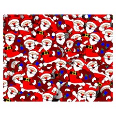 Nicholas Santa Christmas Pattern Double Sided Flano Blanket (Medium) 