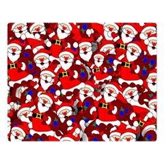 Nicholas Santa Christmas Pattern Double Sided Flano Blanket (Large) 