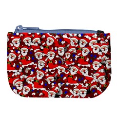 Nicholas Santa Christmas Pattern Large Coin Purse