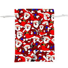 Nicholas Santa Christmas Pattern  Lightweight Drawstring Pouch (xl)