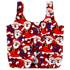 Nicholas Santa Christmas Pattern Full Print Recycle Bag (xxl) by Wegoenart