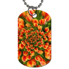 Tulips Arrangement Many Blossom Dog Tag (one Side) by Wegoenart