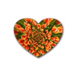 Tulips Arrangement Many Blossom Heart Coaster (4 pack)  Front