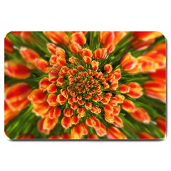 Tulips Arrangement Many Blossom Large Doormat  by Wegoenart