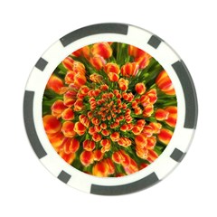 Tulips Arrangement Many Blossom Poker Chip Card Guard by Wegoenart