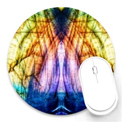 Abstract Pattern Color Colorful Round Mousepads by Wegoenart