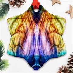 Abstract Pattern Color Colorful Snowflake Ornament (two Sides) by Wegoenart