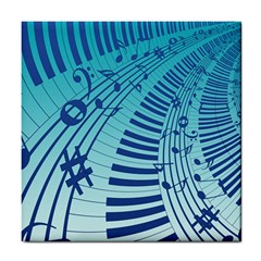 Music Piano Treble Clef Clef Tile Coaster by Wegoenart