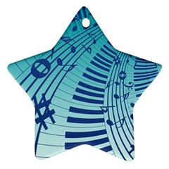 Music Piano Treble Clef Clef Star Ornament (two Sides) by Wegoenart