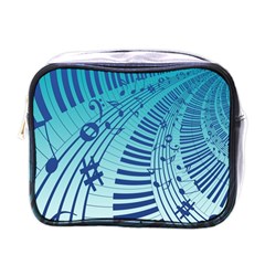 Music Piano Treble Clef Clef Mini Toiletries Bag (one Side) by Wegoenart