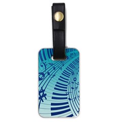 Music Piano Treble Clef Clef Luggage Tag (one Side) by Wegoenart